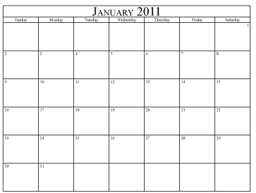 Print  Calendar 2011 on 2011 Calendar   Free Monthly Calendar   Penny Printables