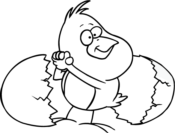 coloring pages easter chicks. Easter Chick - Preview