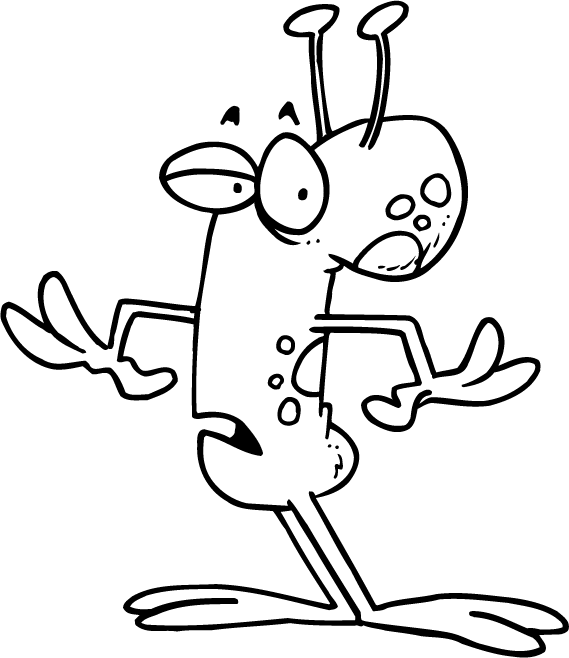 funny alien  alien coloring pages  kids zone at penny