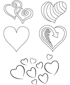 Hearts Coloring Pages | Valentine Hearts | Kids Zone at Penny Printables