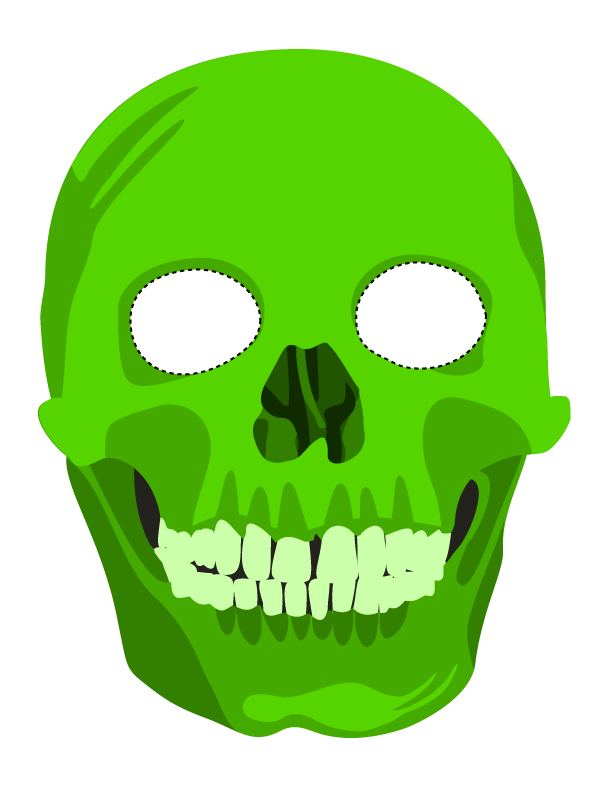 Skull Printable Halloween Masks